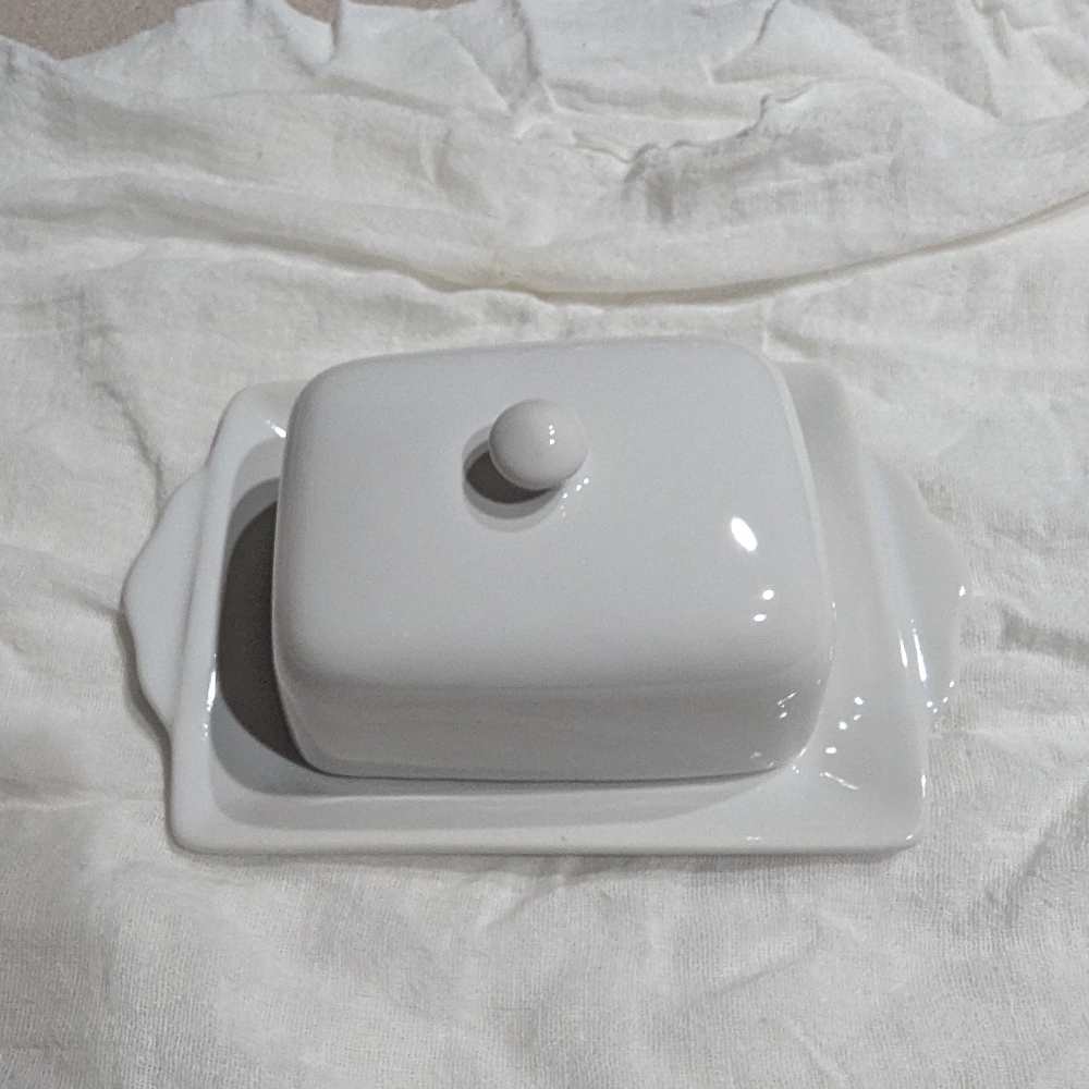 Anthropologie half butter dish